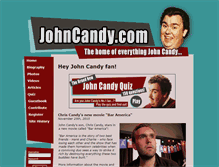 Tablet Screenshot of johncandy.com